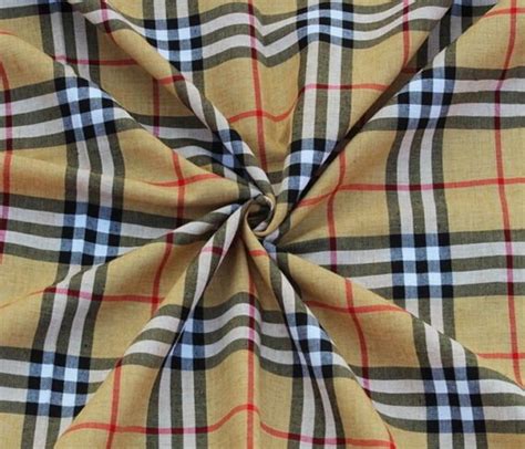 burberry plaid fabric for sale